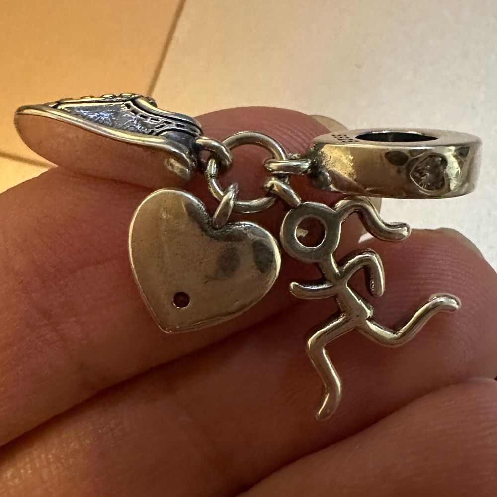 NWOT Running Girl Silver Pandora Fit Charm - Picture 15 of 15